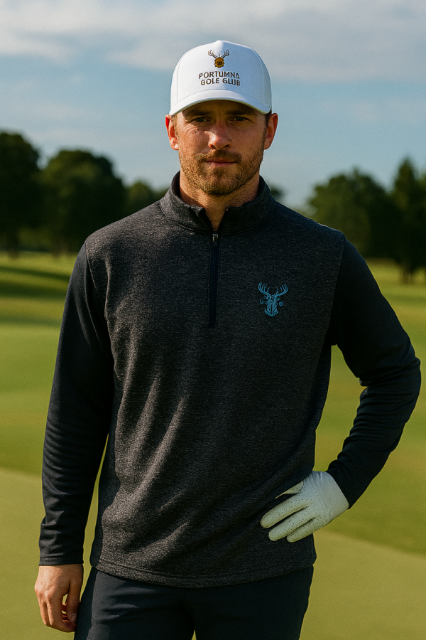 PGC Foot Joy Navy Quarter Zip Performance Top