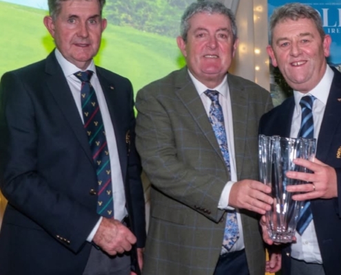 James O'Meara and Dermot O'Brien accept the No 1 Parkland course in Connaught Award 2026